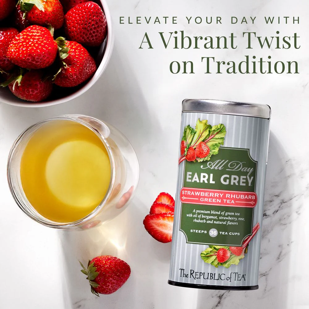 All Day Earl Grey® Strawberry Rhubarb Green Tea - Image 3