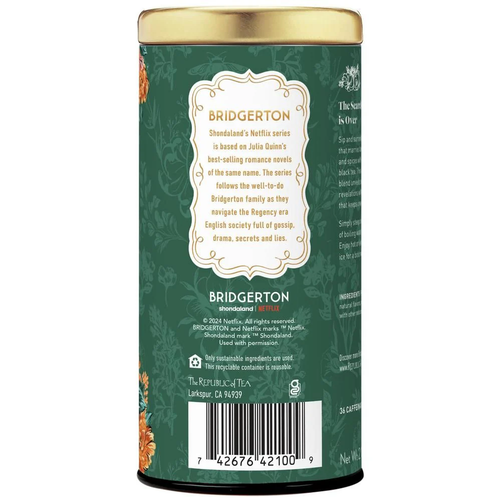 Bridgerton Colin & Penelope Ginger Peach Vanilla Tea - Image 9