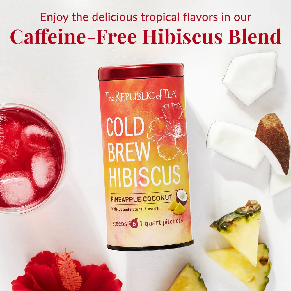 Cold Brew Hibiscus Pineapple Coconut Iced Tea Pouches - Image 3