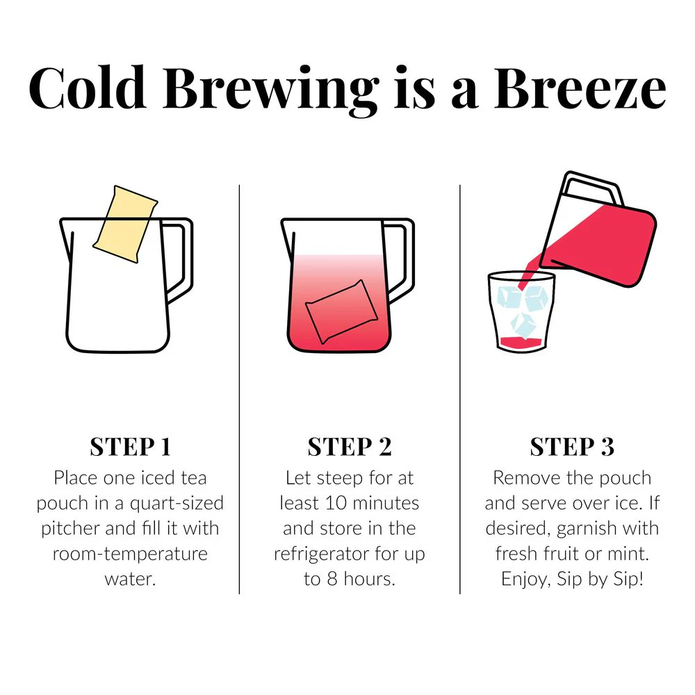 Cold Brew Hibiscus Pineapple Coconut Iced Tea Pouches - Image 6