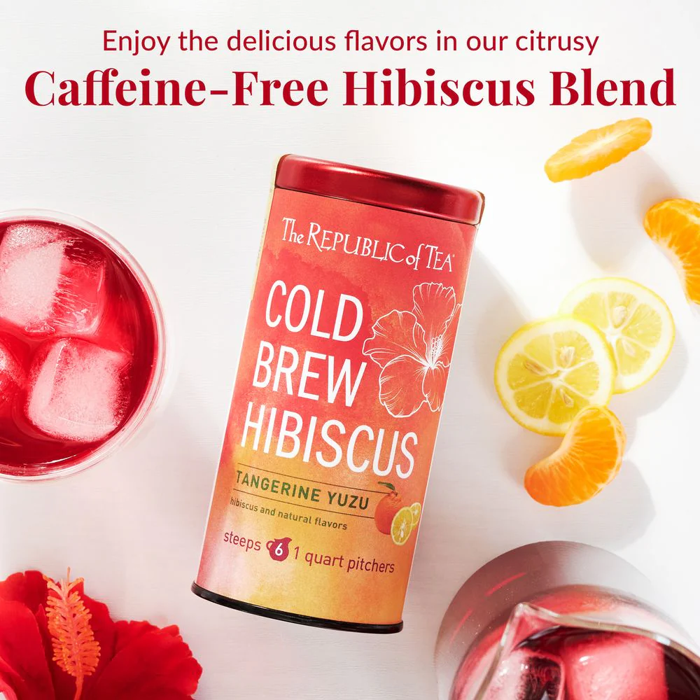 Cold Brew Hibiscus Tangerine Yuzu Iced Tea Pouches - Image 3
