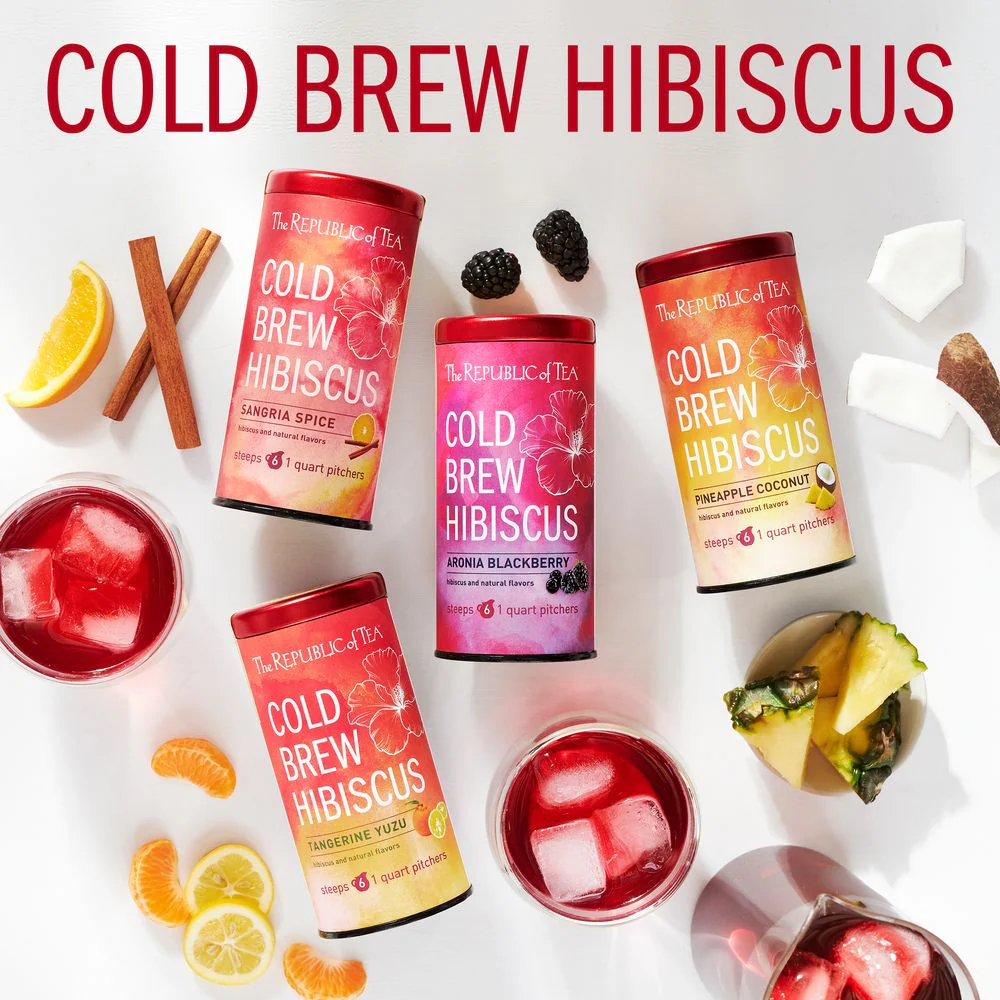 Cold Brew Hibiscus Tangerine Yuzu Iced Tea Pouches - Image 5