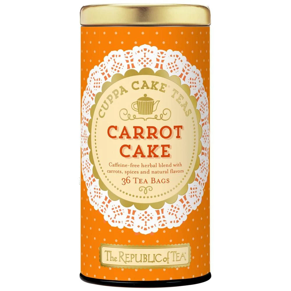 Carrot Cake Cuppa CakeĀ® Tea Bags