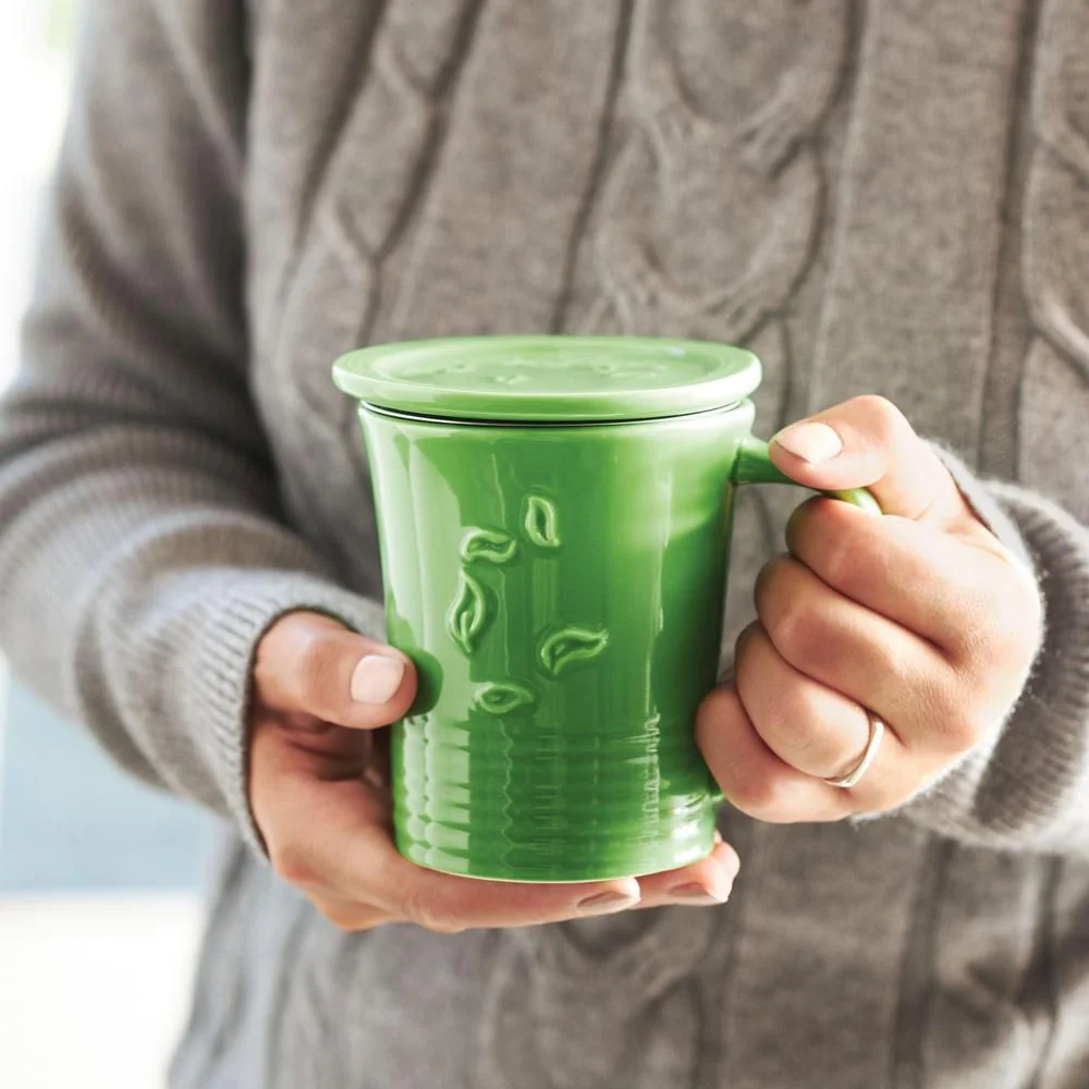 Daily Green Dancing Leaves Mug - Image 3
