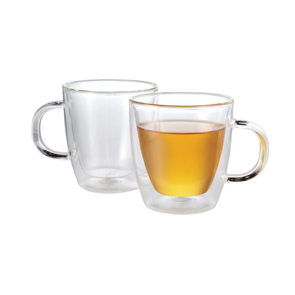 10 oz Double Wall Glass Mug (Set of 2) - Image 2