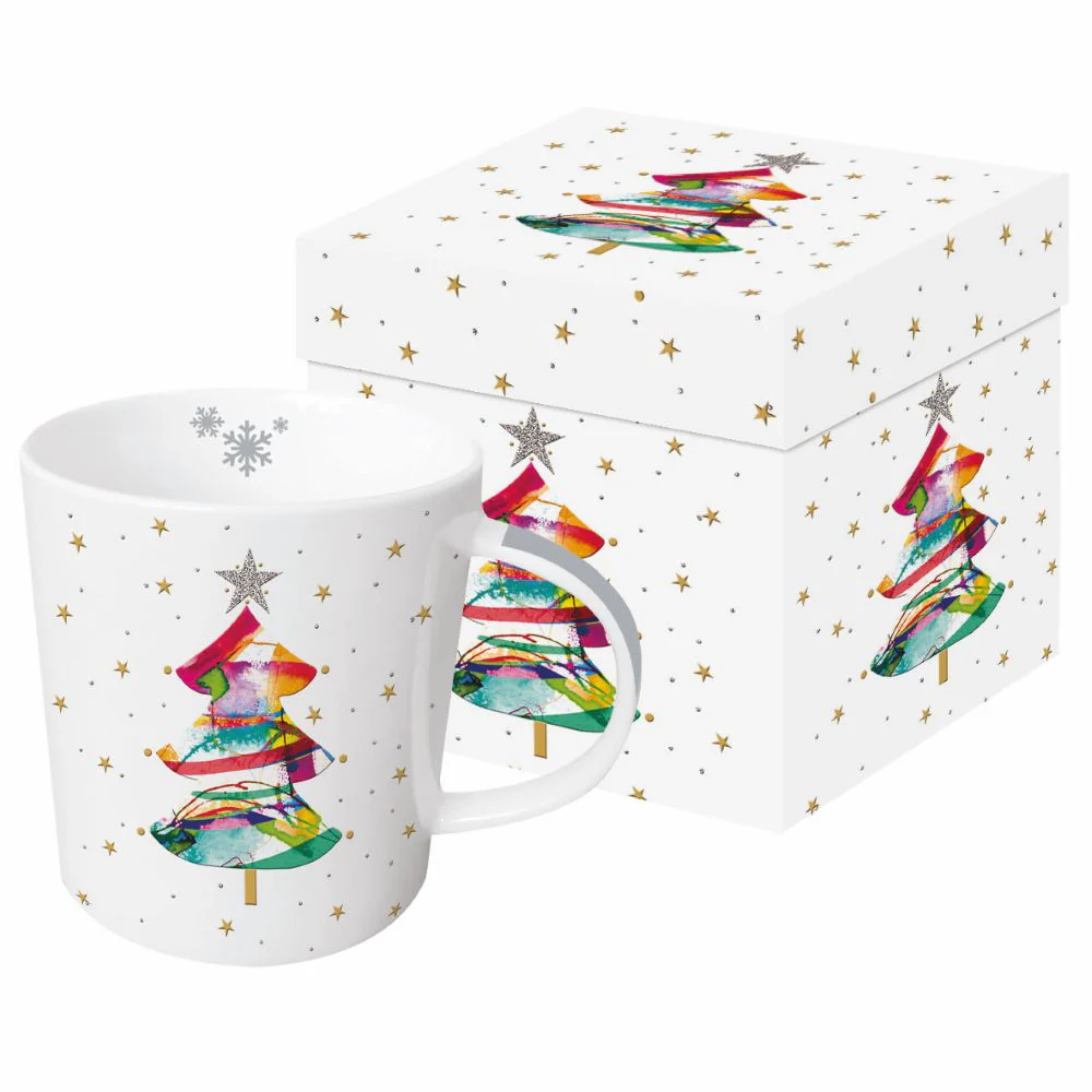 Festive Tree Boxed Mug
