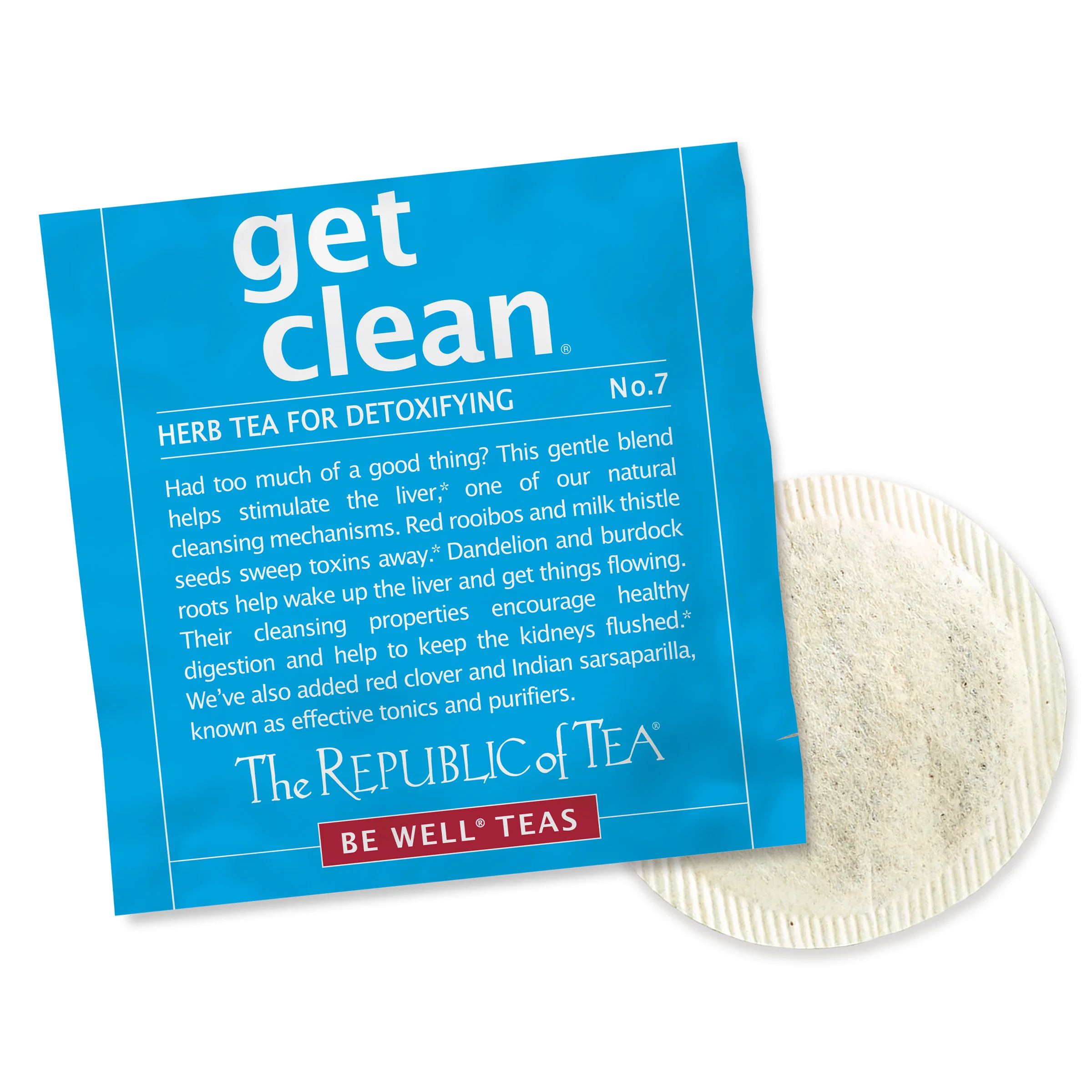 get clean No. 7 Red Rooibos Tea Single Overwrap