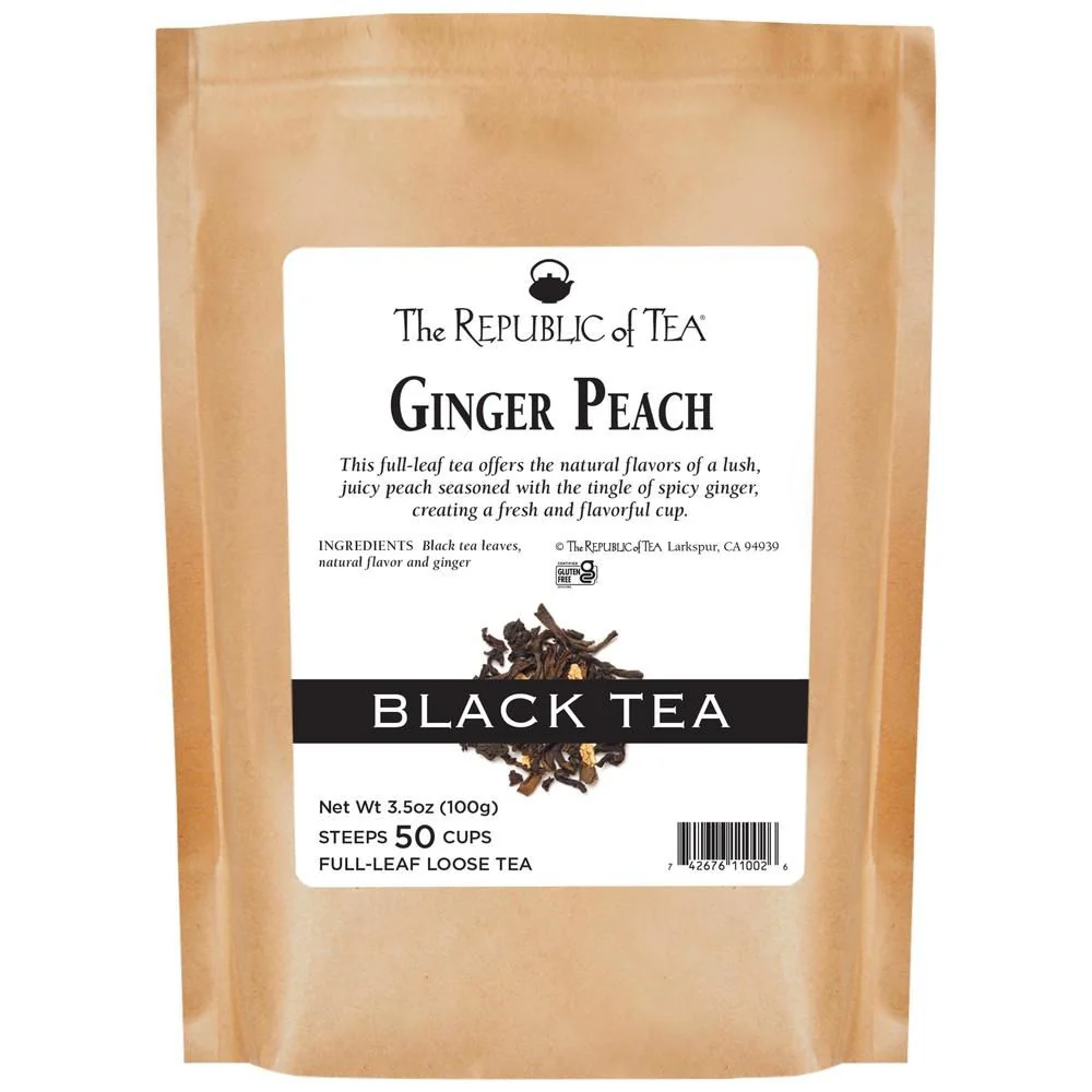 Ginger Peach Black Full-Leaf Tea - Image 4