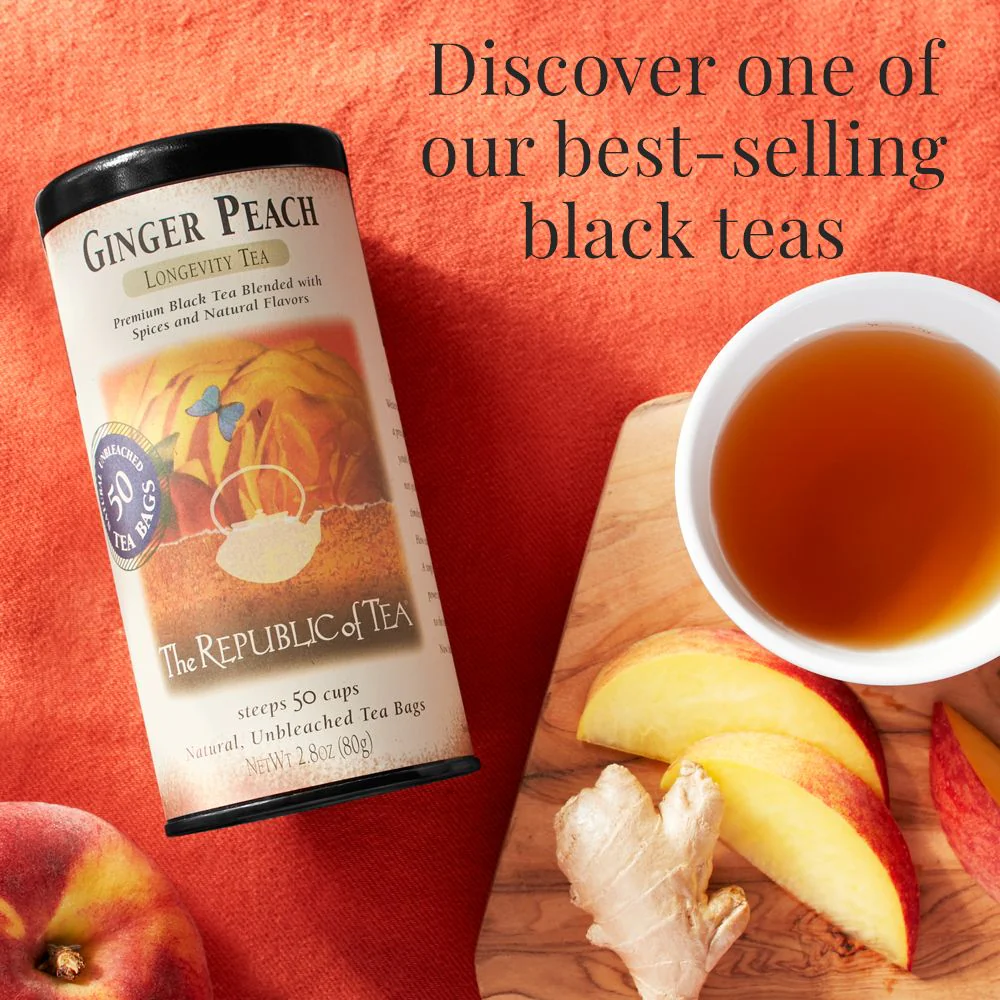 Ginger Peach Black Tea Bags - Image 3