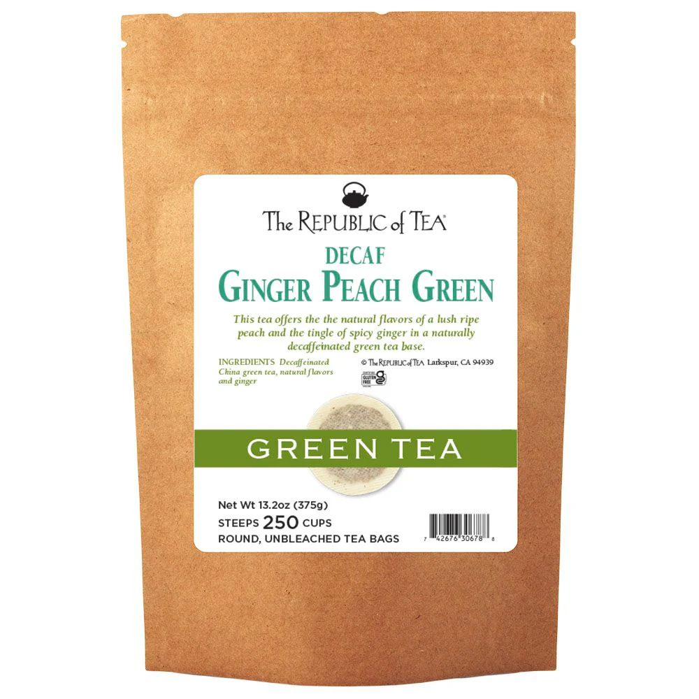 Decaf Ginger Peach Green Tea Bags - Image 4