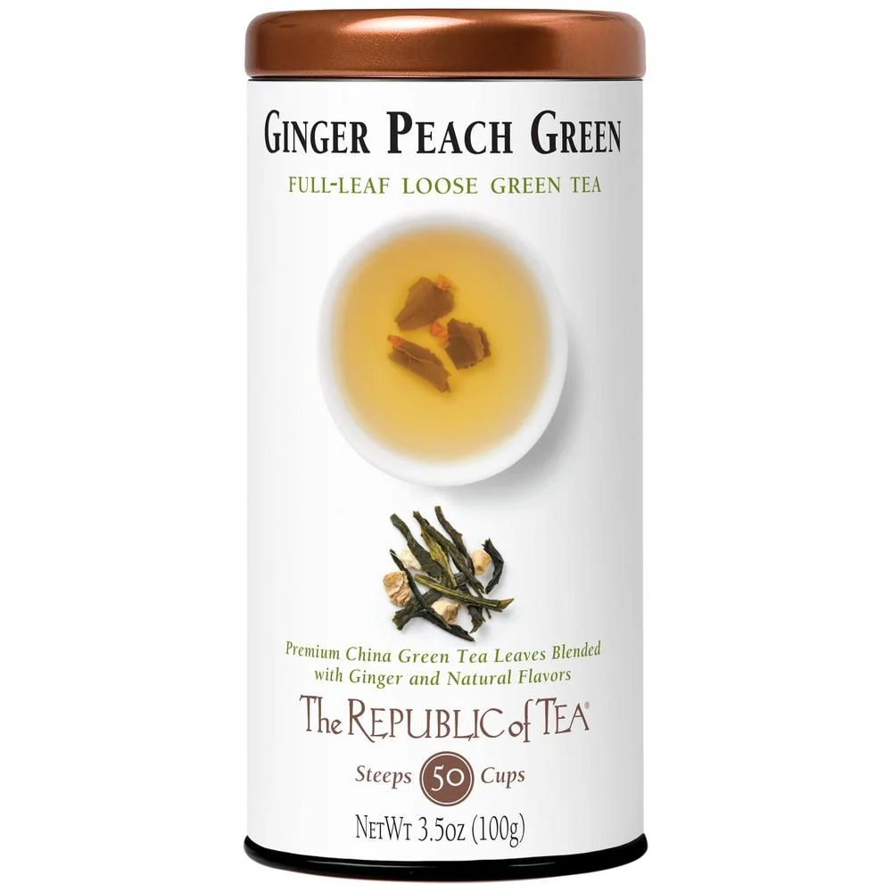 Ginger Peach Green Full-Leaf Tea