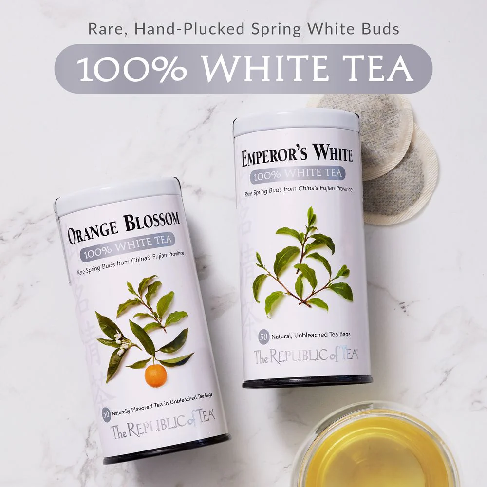 Ginger Peach 100% White Tea Bags - Image 5