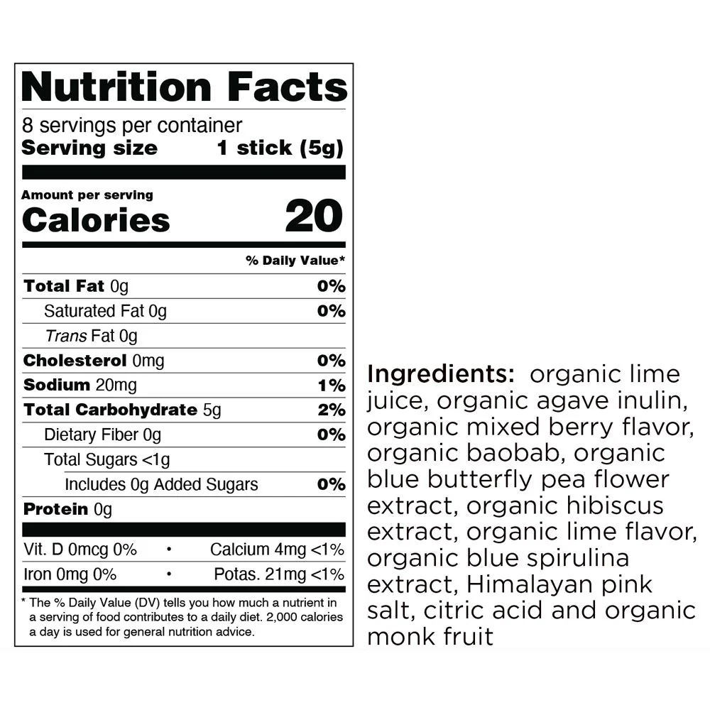 Hydration Blue Berry Lime Single Sips® - Image 3