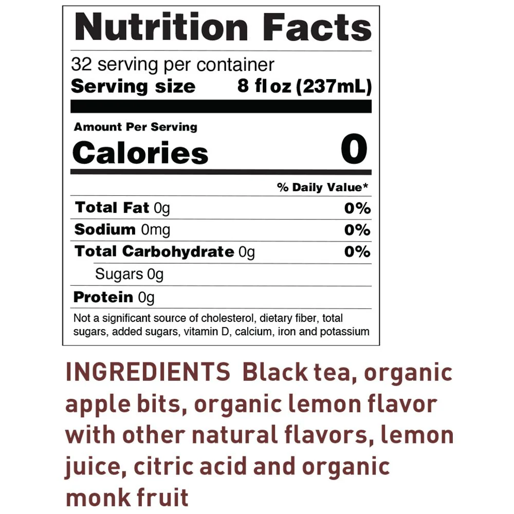 Keto-Friendly Sweet Tea Half and Half Black Tea & Lemonade - Image 2