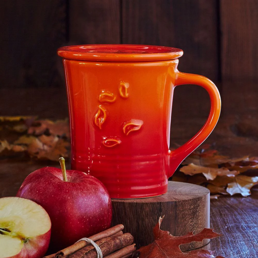Orange Spice Dancing Leaves Mug - Image 3