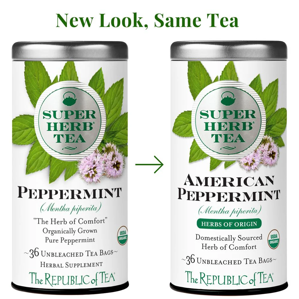 Organic American Peppermint SuperHerb® Herbs Of Origin Tea Bags - Image 2