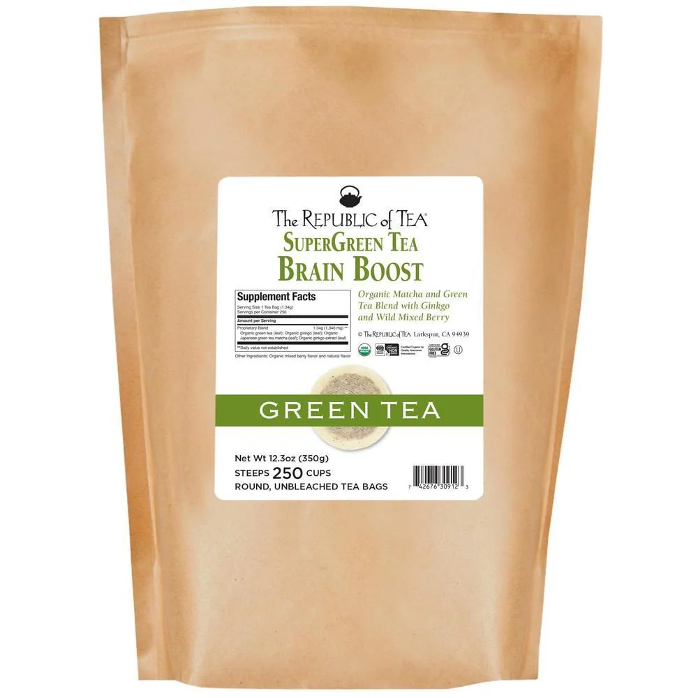Organic Brain Boost SuperGreen Tea Bags - Image 6