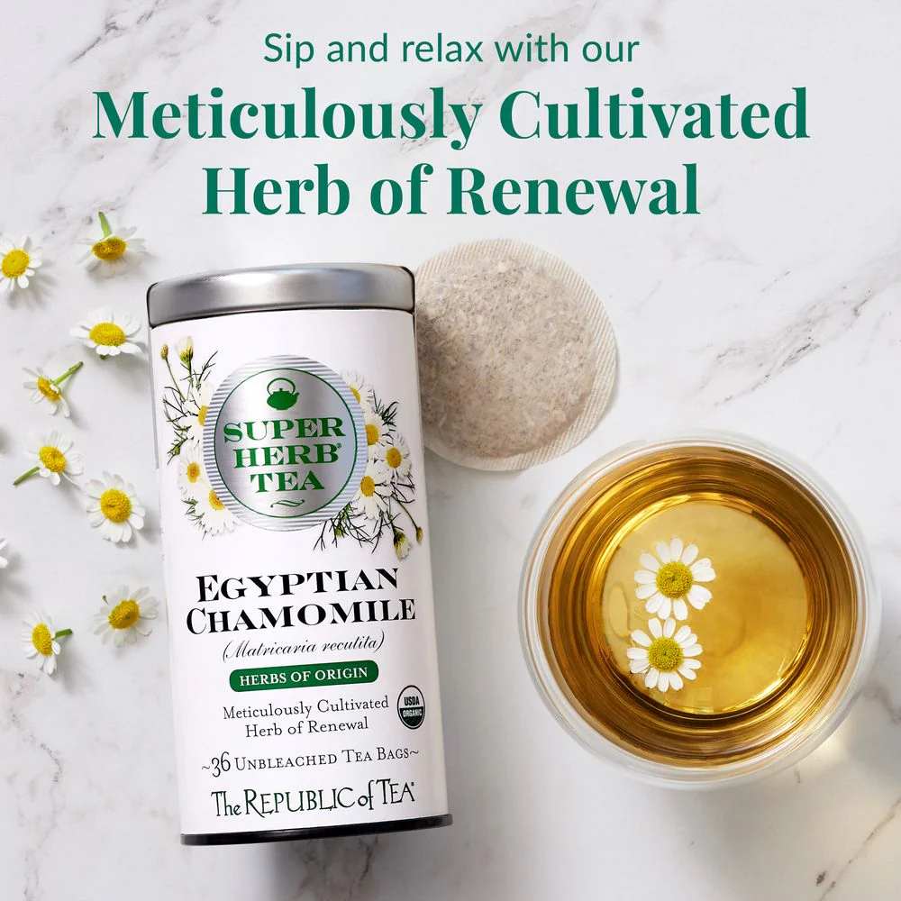 Organic Egyptian Chamomile SuperHerbĀ® Herbs of Origin Tea Bags - Image 3
