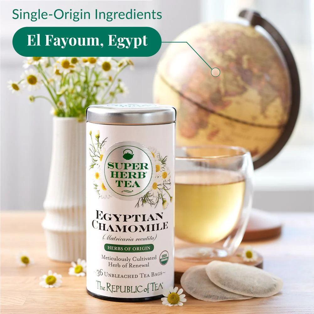 Organic Egyptian Chamomile SuperHerbĀ® Herbs of Origin Tea Bags - Image 5