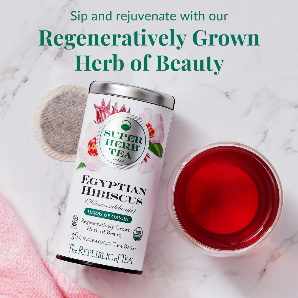 Organic Egyptian Hibiscus SuperHerb® Herbs of Origin Tea Bags - Image 2