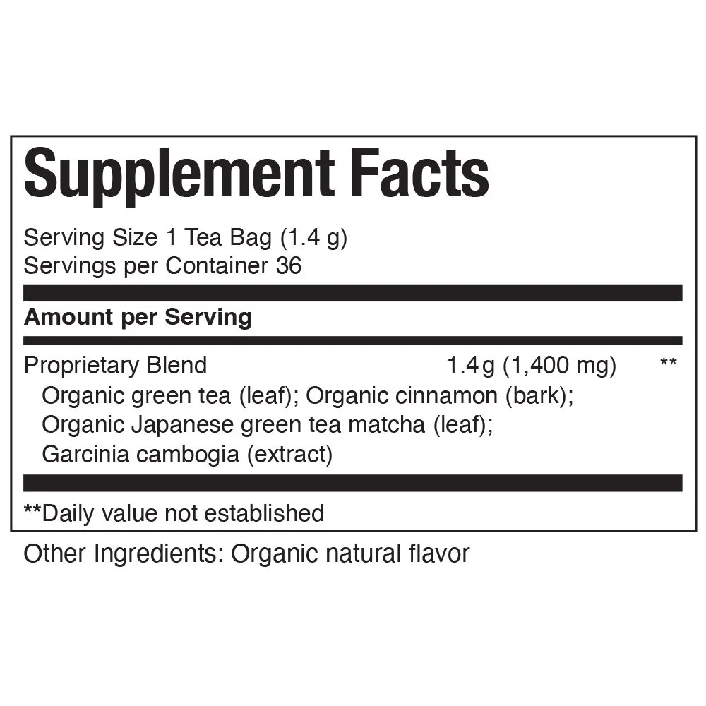 Organic Lean Green SuperGreen Tea Bags - Image 3