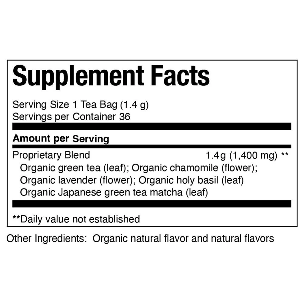 Organic Serenity SuperGreen Tea Bags - Image 3