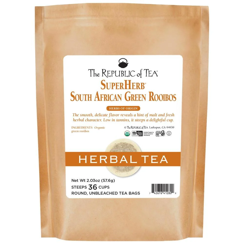 Organic South African Green Rooibos SuperHerb® Herbs of Origin Tea Bags - Image 10