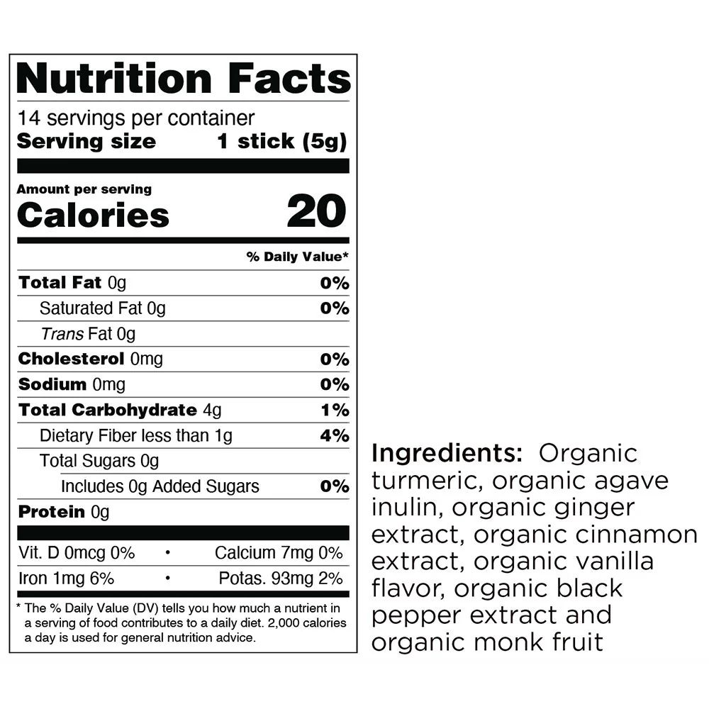 Organic Turmeric Single Sips® - 1 Packet - Image 4