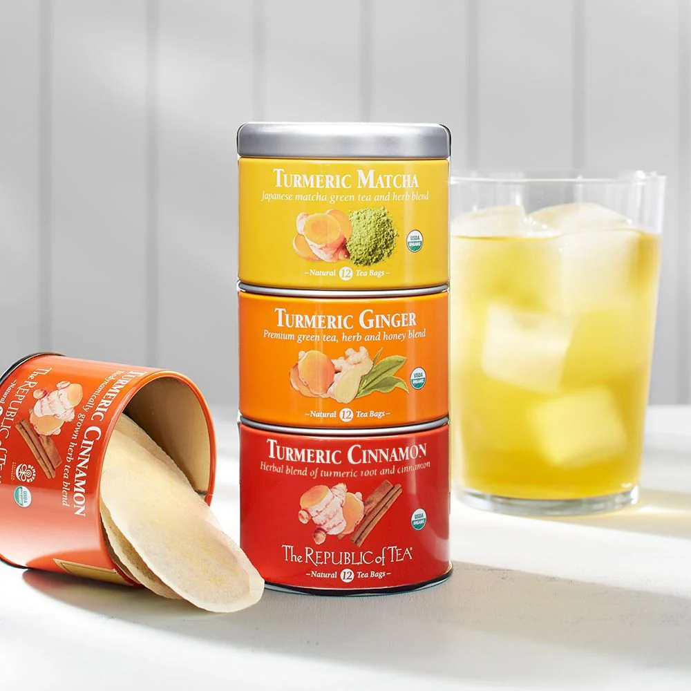 Organic Turmeric Stackable Tea Tin - Image 2
