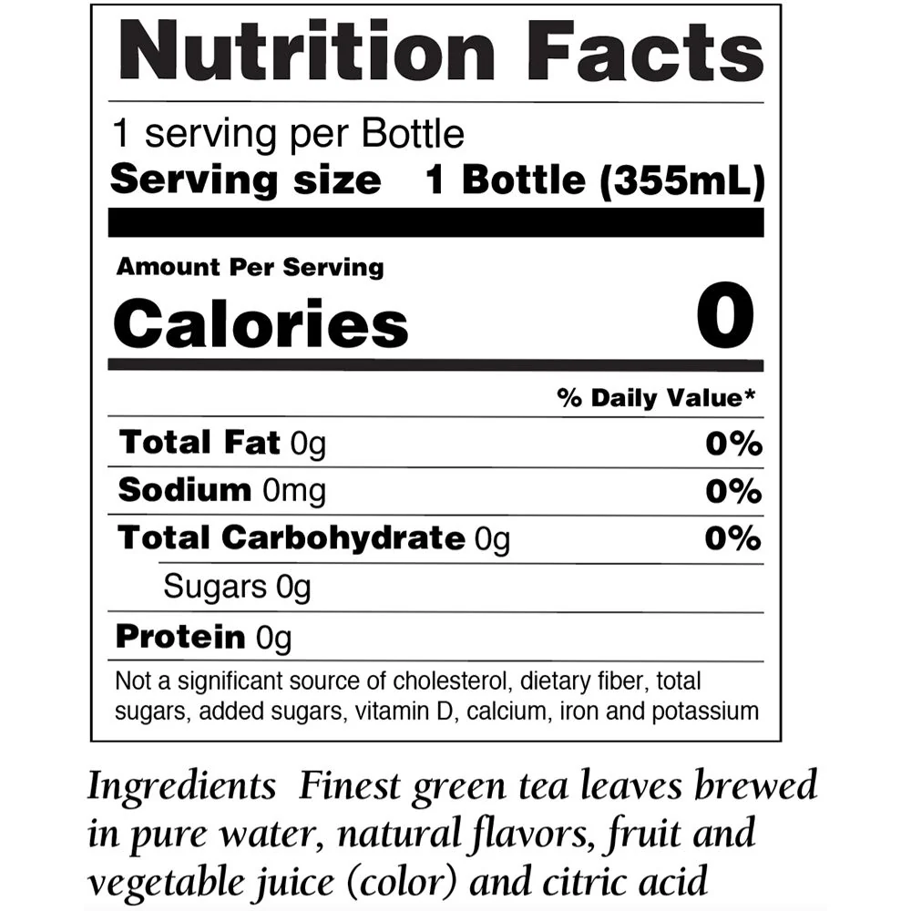 Pomegranate Green Bottled Iced Tea - 12 oz - Image 3