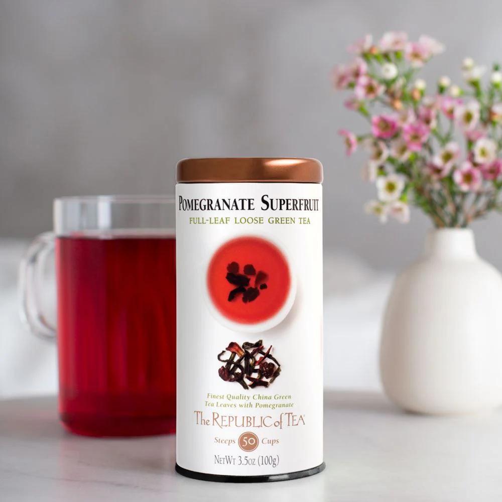 Pomegranate Green Tea Full-Leaf Tea - Image 3