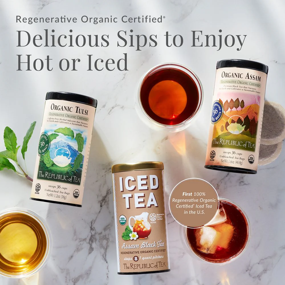 Regenerative Organic Certified® Assam Black Iced Tea Pouches - Image 5