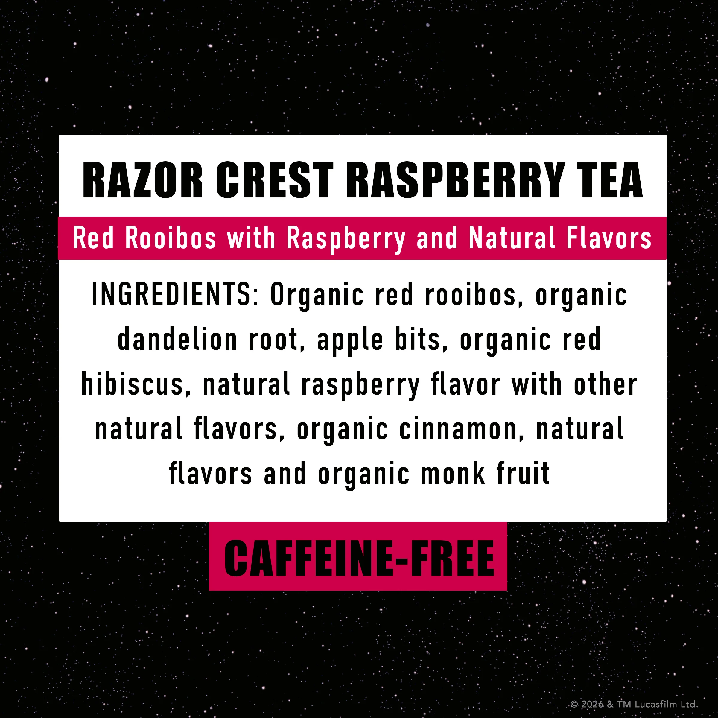 Star Wars: The Mandalorian and Grogu Razor Crest Raspberry Tea - Image 7
