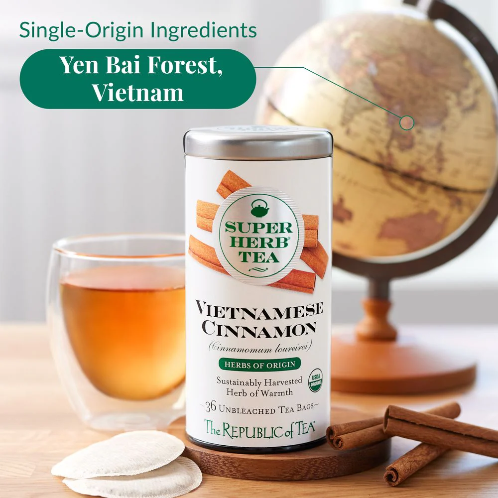 Organic Vietnamese Cinnamon SuperHerbĀ® Herbs of Origin Tea Bags - Image 5